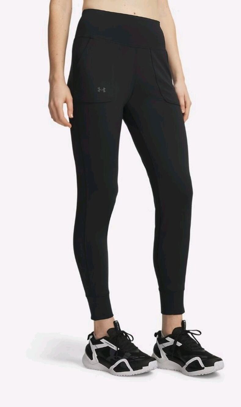 Under Armour Women's Motion Joggers High-Rise Fitted Black Size XL